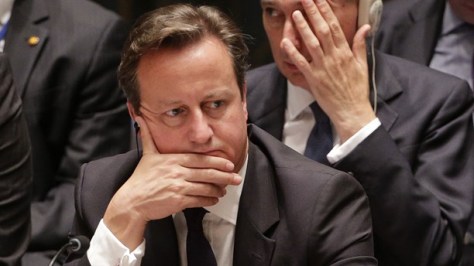 David Cameron har en del huvudbry. Foto: Julie Jacobson/TT.